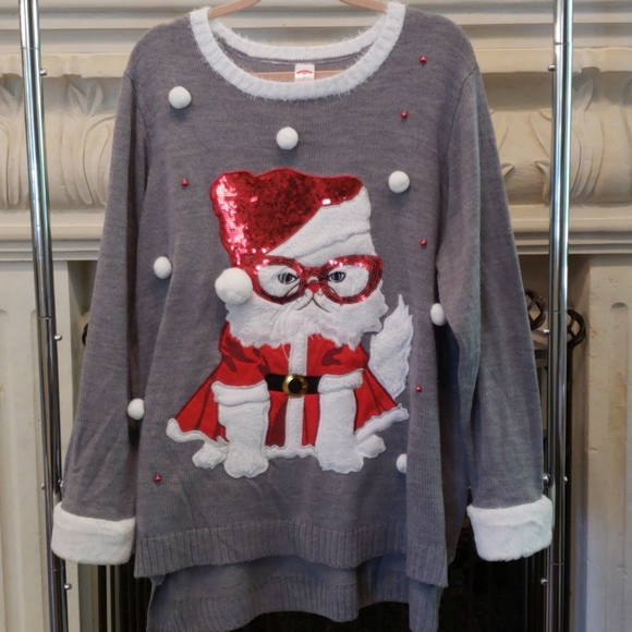 grumpy cat christmas sweater